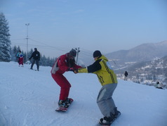 Láska na snehu.