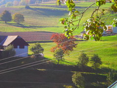 Hrińová pod Poľanou na jeseń