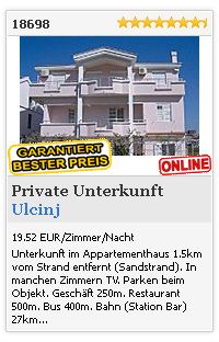 Limba.com - Ulcinj, Private Unterkunft, Unterkunft 18698