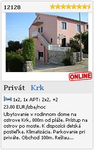 Limba.com - Krk, Privát, Ubytovanie 12128