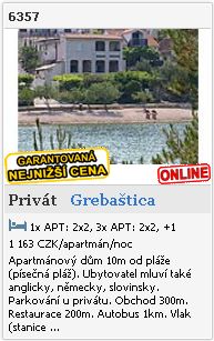 Limba.com - Grebaštica, Privát, Ubytování 6357