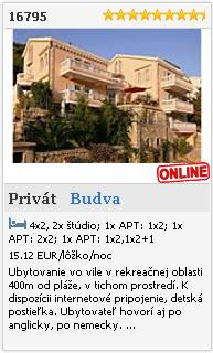 Limba.com - Budva, Privát, Ubytovanie 16795