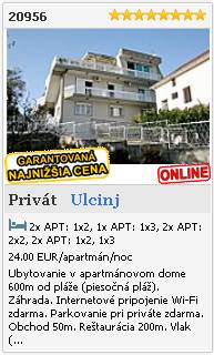 Limba.com - Ulcinj, Privát, Ubytovanie 20956