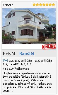 Limba.com - Baošići, Privát, Ubytovanie 19597