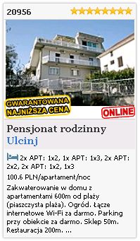 Limba.com - Ulcinj, Pensjonat rodzinny, Noclegi 20956