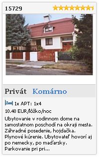 Limba.com - Komárno, Privát, Ubytovanie 15729