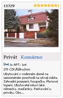 Limba.com - Komárno, Privát, Ubytování 15729