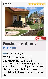 Limba.com - Patince, Pensjonat rodzinny, Noclegi 22283