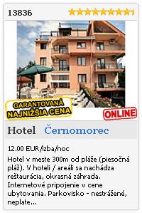 Limba.com - Černomorec, Hotel, Ubytovanie 13836