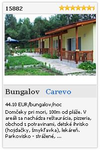 Limba.com - Carevo, Bungalov, Ubytovanie 15882