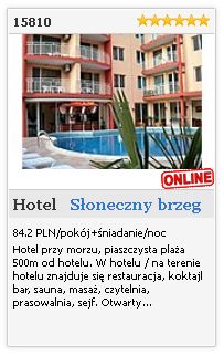 Limba.com - Słoneczny brzeg, Hotel, Noclegi 15810