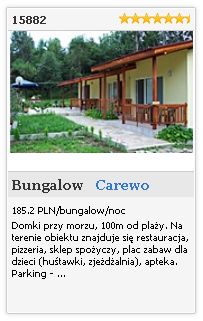 Limba.com - Carewo, Bungalow, Noclegi 15882