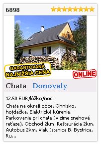 Limba.com - Donovaly, Chata, Ubytovanie 6898