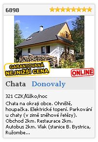 Limba.com - Donovaly, Chata, Ubytování 6898